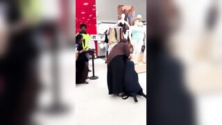Somali women fighting inside Target. Hijabs flying. Merchandise everywhere.
