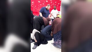 Somali women fighting inside Target. Hijabs flying. Merchandise everywhere.