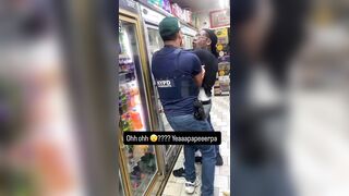 NYPD Warrant Officers Struggle to Handcuff Usual Suspect Refusing to Surrender