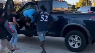 Bystanders in Houston Stop Man's Assault on Woman in Truck