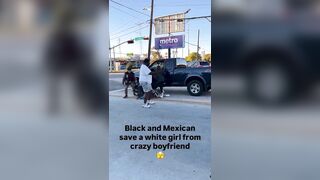 Bystanders in Houston Stop Man's Assault on Woman in Truck