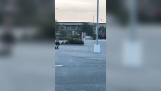 Man Steals Flock Camera Still Attached to 12-Foot Pole While Draped in American Flag