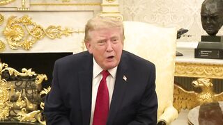 President Trump just CHASTISED a CNN reporter for "SCREAMING" in the Oval Office