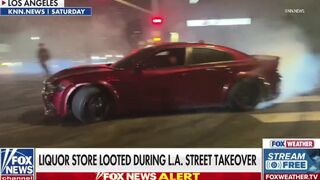 Massive street takeover in LA leaves liquor business with over $30k in damages