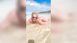 It's Britney Bitch! Britney Spears at it Again this Time Rolling Naked in the Sand (See News)