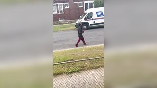 Crazy Black Man Tries To Steal Patrol Car While Carrying a Baby in His Arms