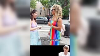 White liberal woman is asked if gays have lost any rights under this Trump administra