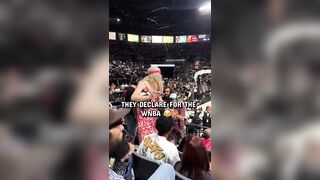 Two dudes in dresses showed up to the Las Vegas Aces game to declare themselves for t