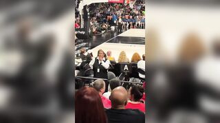 Two dudes in dresses showed up to the Las Vegas Aces game to declare themselves for t