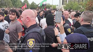 Go back to your country!" Jake Lang yells at counter-protesters in Dearborn
