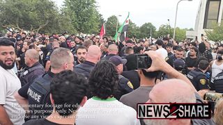 Go back to your country!" Jake Lang yells at counter-protesters in Dearborn