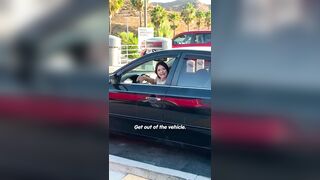 Lady freaks out after alleged hit-and-run
