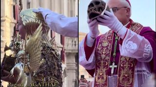 This is witchcraft and idolatry dressed in cassock, carrying a Bible.