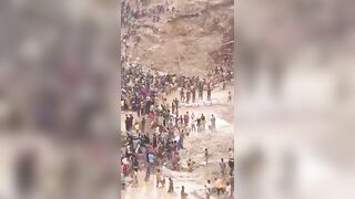 A landslide at a mining site in Zambo, a settlement on the border between Cameroon and the Central African Republic, has killed more than 100 people.