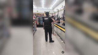 Woman confronts security guard and accuses him of taking pictures of women’s breasts