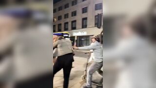 Bad Night For Brawling Blondes outside 5 Guys