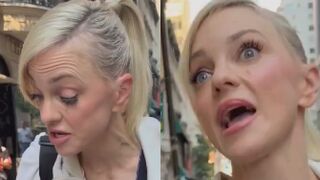 Anna Faris looks like she is tweaking HARD