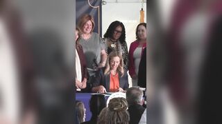 Mikie Sherrill signed into law that will criminalize praying outside abortion clinic