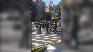 Violent multi-car crash in Upper Manhattan leaves at least 3 hurt (More Footage)