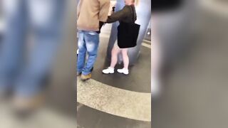 Polish man knocks out an illegal African migrant who was harassing local women