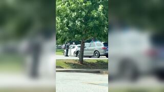 Shoplifting suspect drags Georgia officer through parking lot, woman arrested
