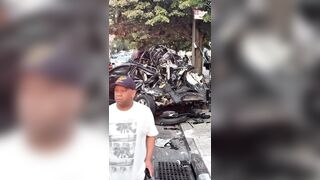 Corvette Crashes into Mercedes and Pedestrian in Manhattan Intersection