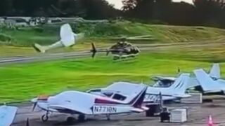 A small plane crashed into a Pennsylvania State Police helicopter at Carlisle Airport