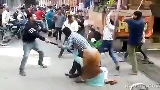 Indian street fight
