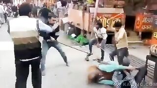 Indian street fight