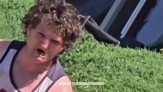 Man fends off a random zombie attack until the police could arrive and arrest him