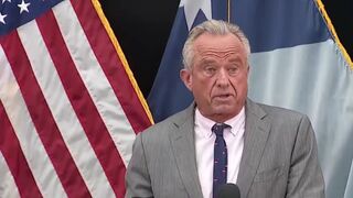 RFK Jr. gets interrupted by his "quack" ringtone during his speech on autism.