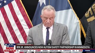 RFK Jr. gets interrupted by his "quack" ringtone during his speech on autism.