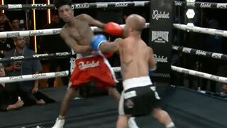 Island Boy gets TKO by a dwarf in a boxing match (FULL FIGHT)