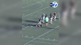 High school football coach fired after kicking a football into the balls of player