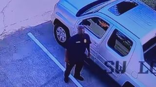 Texas police officer gets into hilarious boxing match with dive-bombing bird