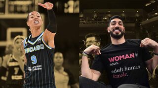 WNBA players are SCREAMING at Enes Kanter Freedom for wearing a pro-woman shirt.