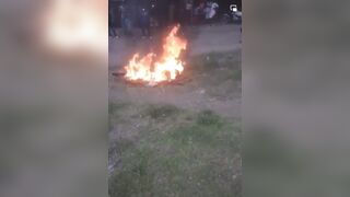 Strong Images: Woman caught with Dead Baby is Beaten Dragged and Set on Fire