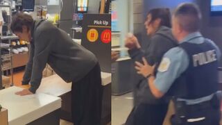 Homeless Woman Crashes Out at McDonald’s After Long Wait, Gets Arrested