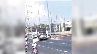 Breakdancing Biker