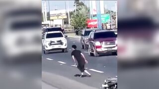 Breakdancing Biker