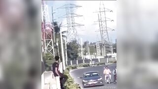 Breakdancing Biker