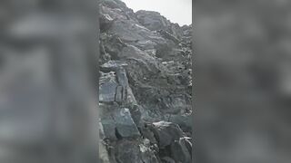 French mountaineer caught in a rockfall on Mont Blanc and walked away unharmed