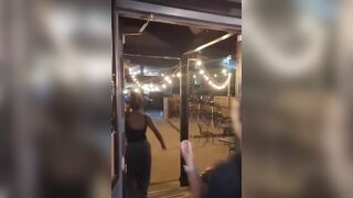 Black man punches a white woman in Montana bar because she said that "N" word
