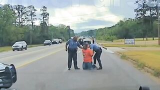 Some Police are real A-holes. Cop won't let Dad stop his car from rolling down the highway