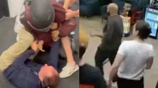 Uber Eats delivery driver attacks Barstool employee