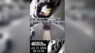MUNI Operator Dozes Off and Hits Train in Front