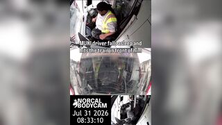 MUNI Operator Dozes Off and Hits Train in Front