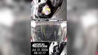 MUNI Operator Dozes Off and Hits Train in Front