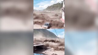 Nepal-Tibet border flood. Dozens dead, hundreds missing.