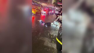 Mother and Daughter Tourists Fall into Electrified Puddle Near Hongyadong